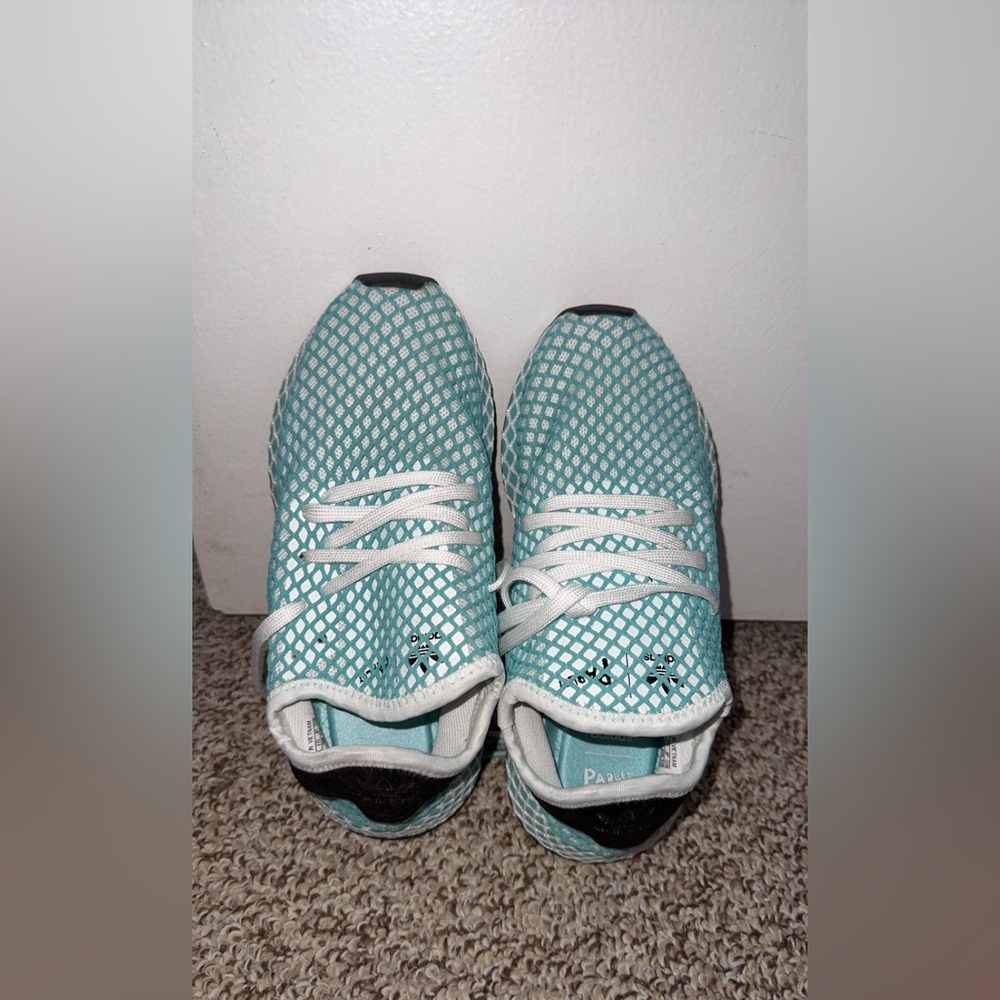 adidas Teal and White Sneakers